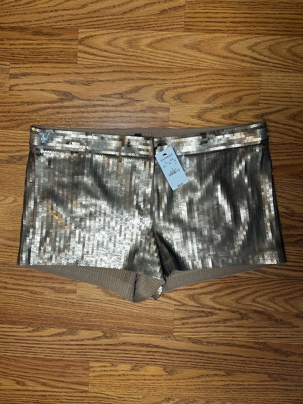 NWT Express Gold Sequin Hot Shorts